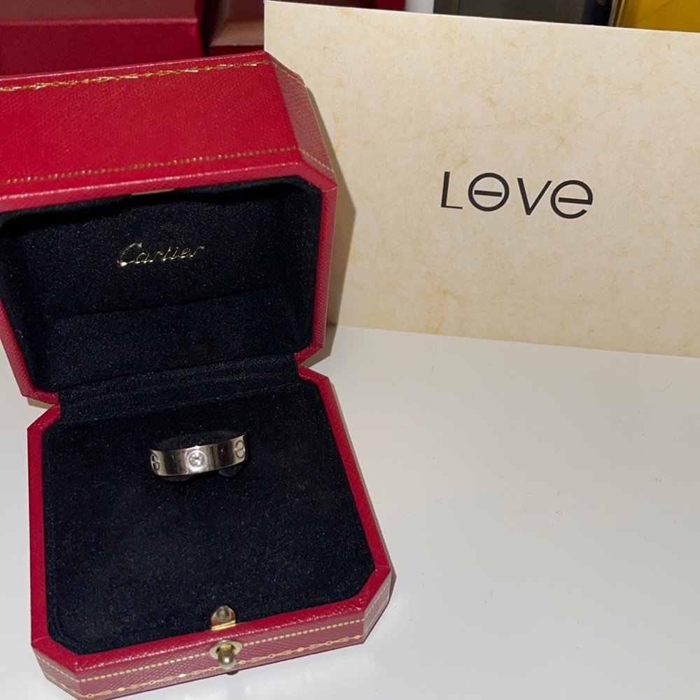 COPY - LOVE RING, 3 DIAMONDS WHITE GOLD, DIAMONDS